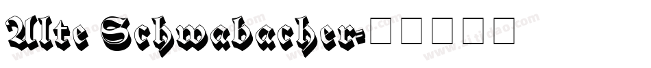 Alte Schwabacher字体转换